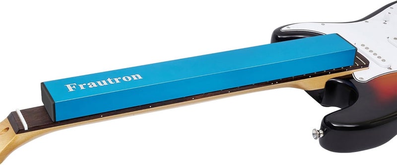 Frautron Guitar Fret Leveling Beam, Aluminum Fret Leveler Sanding Block File Bar, 16" (400mm) Luthier Fretboard Leveling Tool with 2-Set of 120/240/320/400/600/1000 Grit Replacement Sandpaper - Image 3